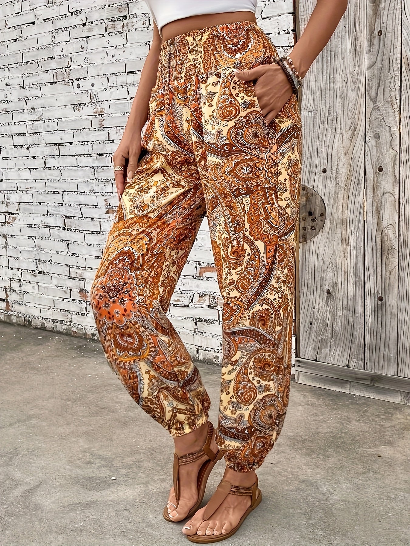 Margaret | Summer Tribal Print Pants