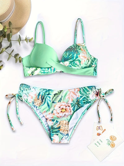 Ainsley | 2 Piece Tropical Bikini Set