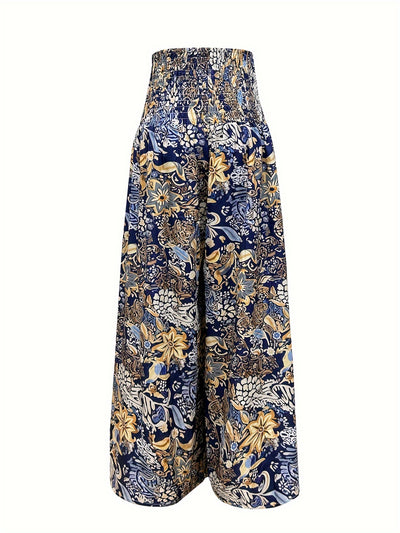 Mary | Boho Floral Print Pants