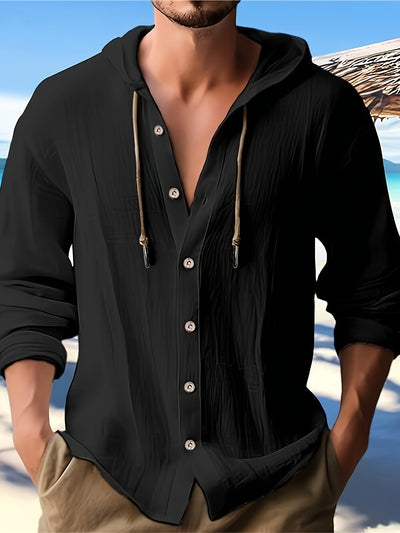 Jerry | Casual Cotton Hooded Shirt