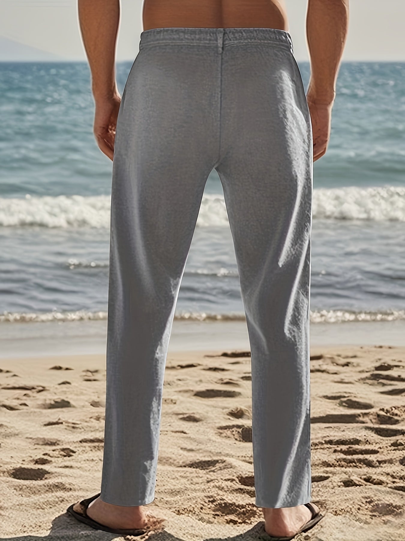 Kevin | Linen Drawstring Pants