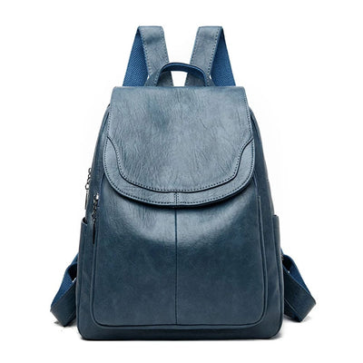 Freja | PU Leather Anti-Theft Backpack