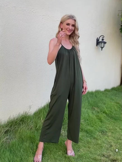 Zoe | Spaghetti Strap Jumpsuit