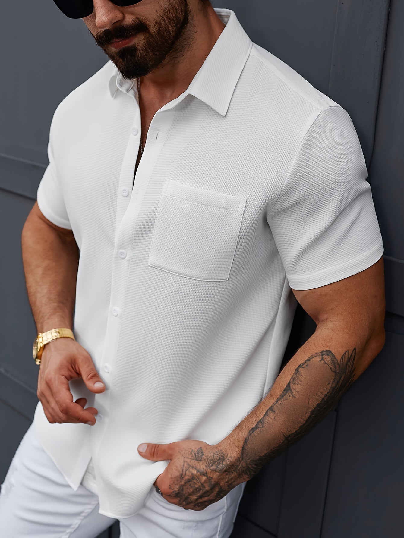 Connor | Modern Short-Sleeve Button-Up