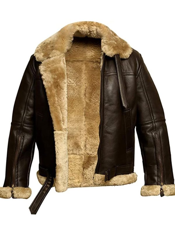 Klaus | PU Leather Shearling Jacket