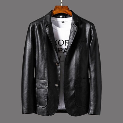 Peter | PU Leather Men’s Blazer