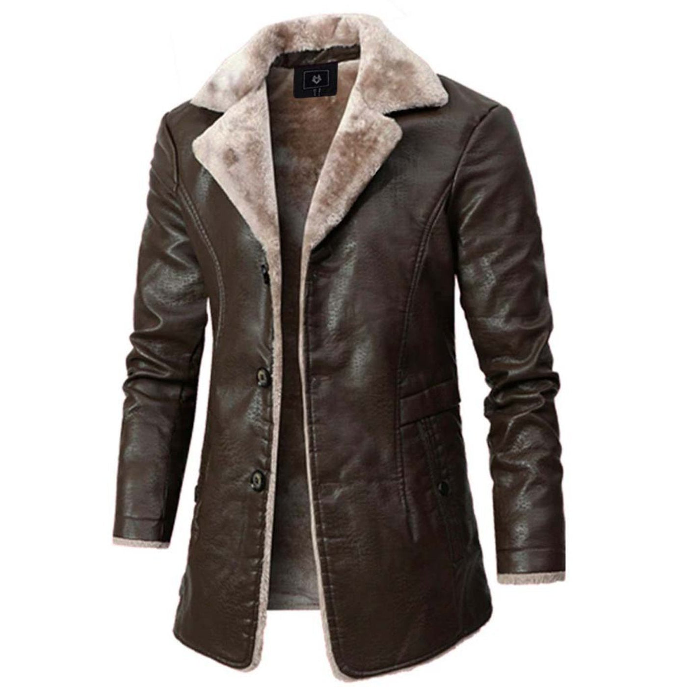 Noah | PU Leather Fur Coat