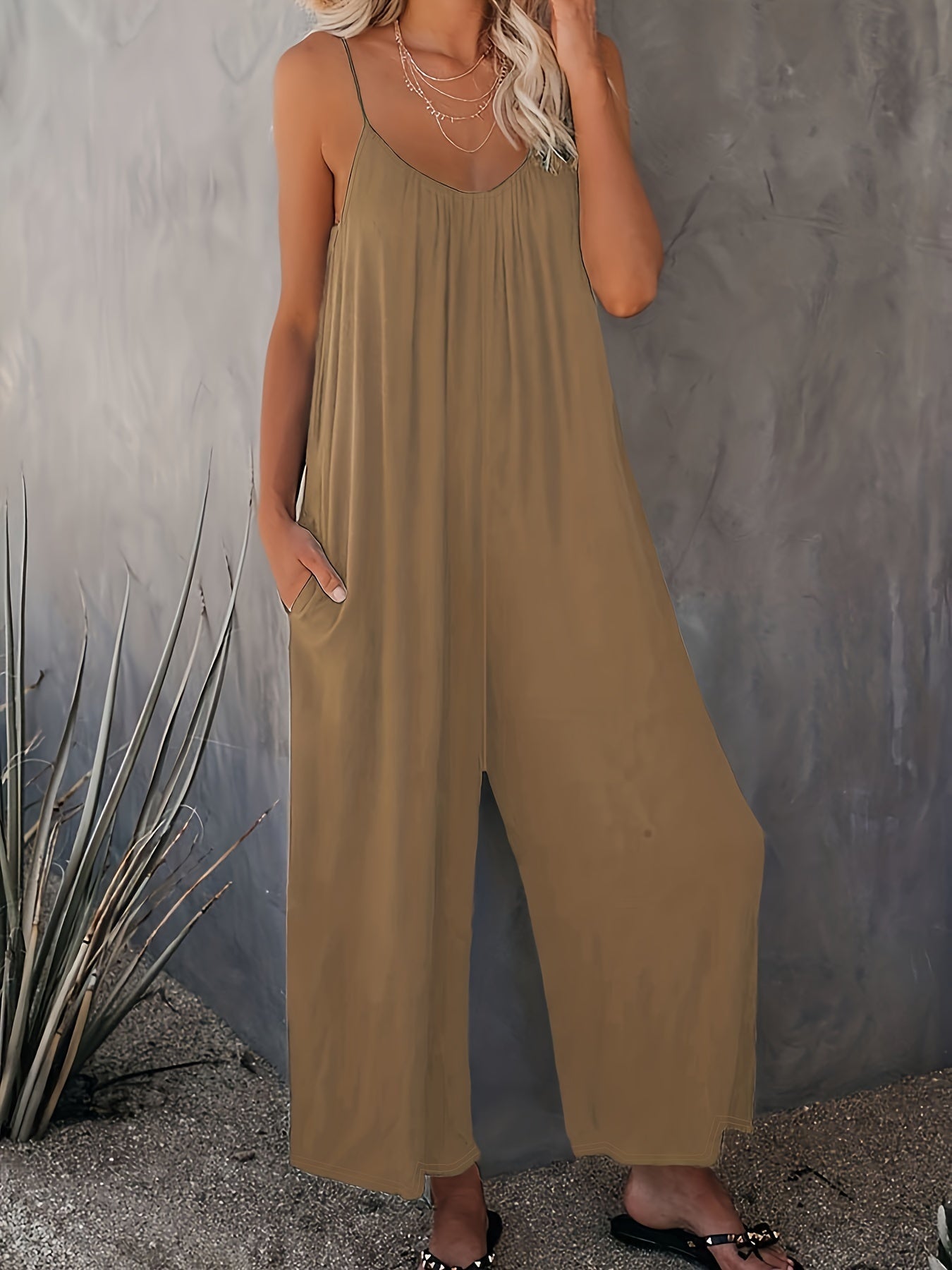 Zoe | Spaghetti Strap Jumpsuit