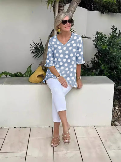 Jenna | Stylish V-Neck Blouse