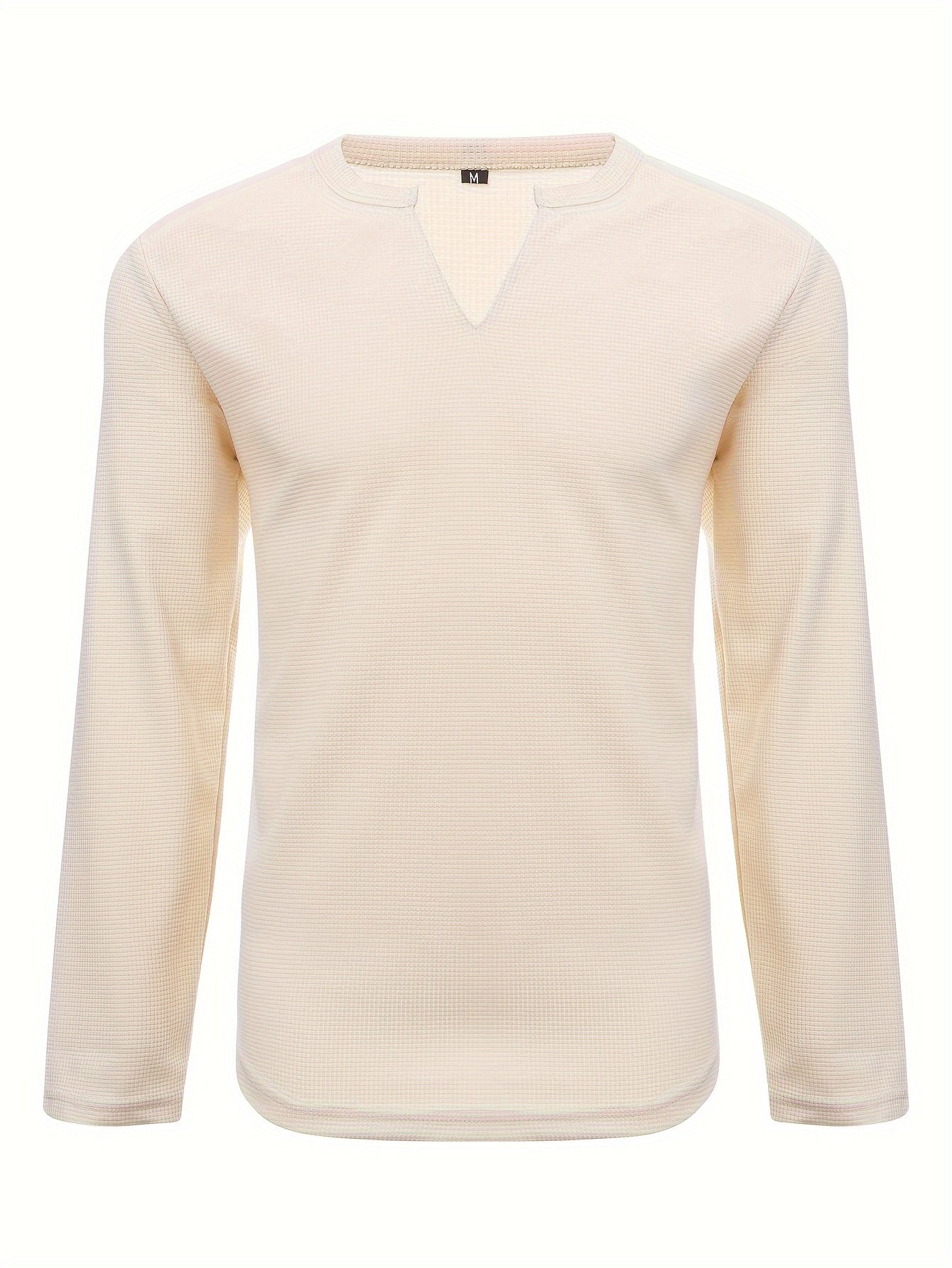 Tyler | Waffle V-Neck Long Sleeve