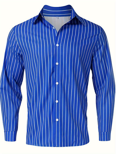 Elijah | Striped Button-Up Shirt