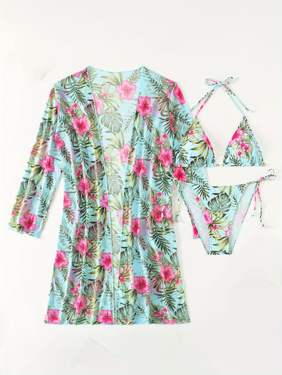 Piper | Tropical 3pcs Bikini Set