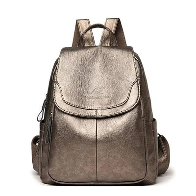 Freja | PU Leather Anti-Theft Backpack