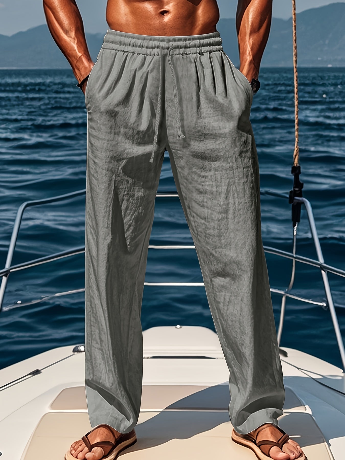 Ryan |  Linen Drawstring Pants