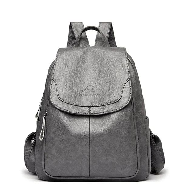 Freja | PU Leather Anti-Theft Backpack