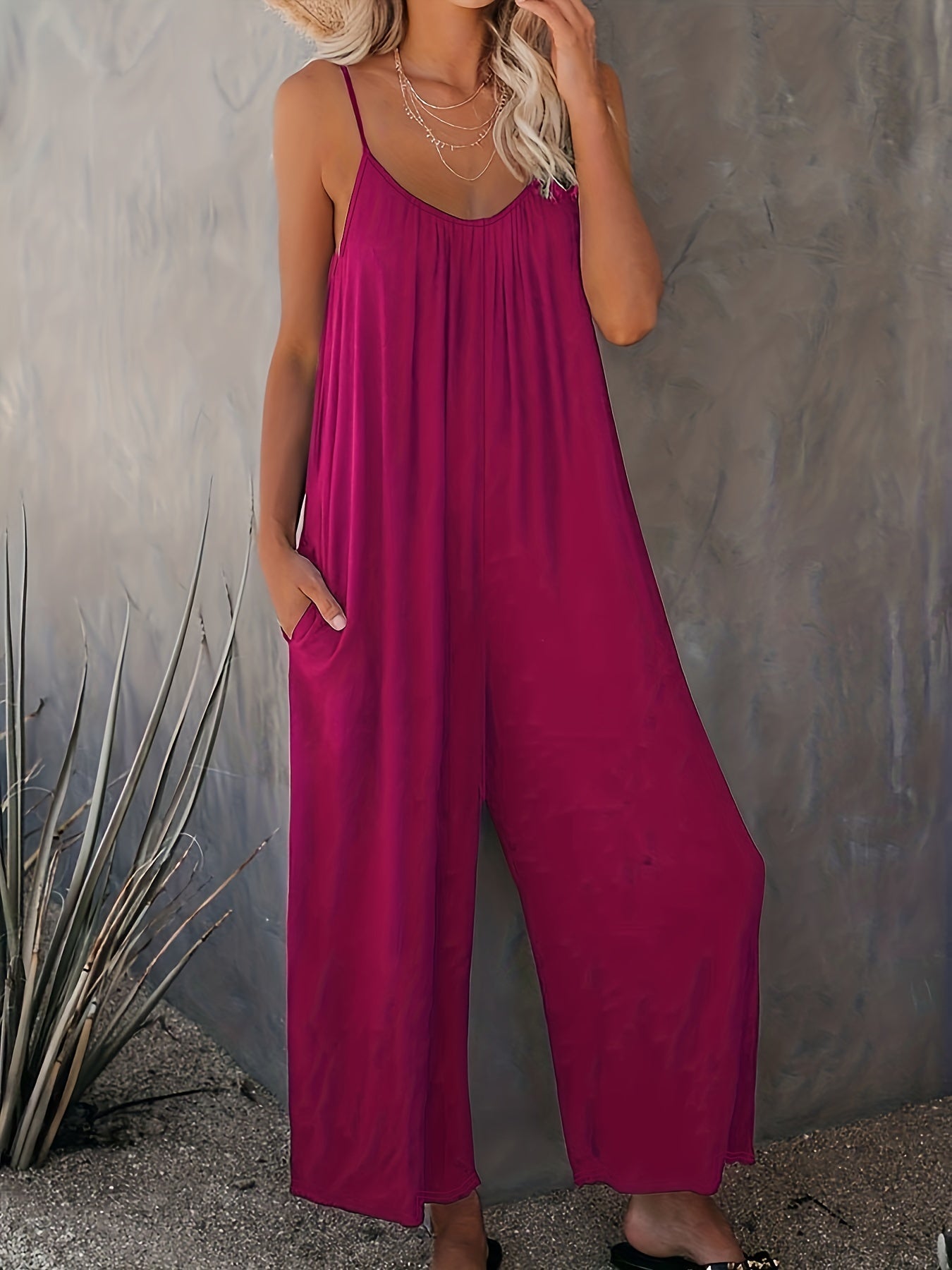 Zoe | Spaghetti Strap Jumpsuit