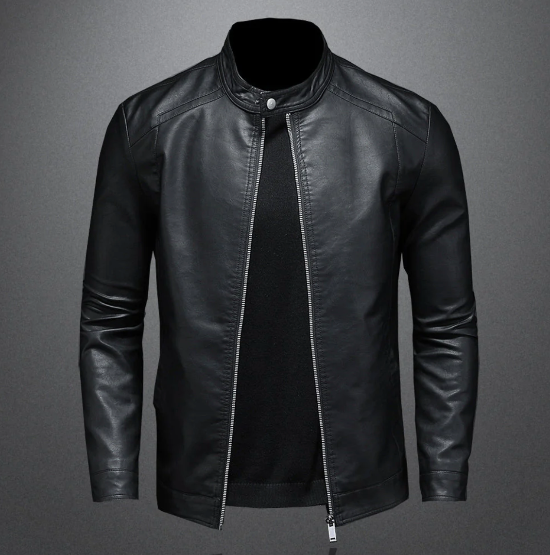 Jasper | PU Leather Biker Jacket