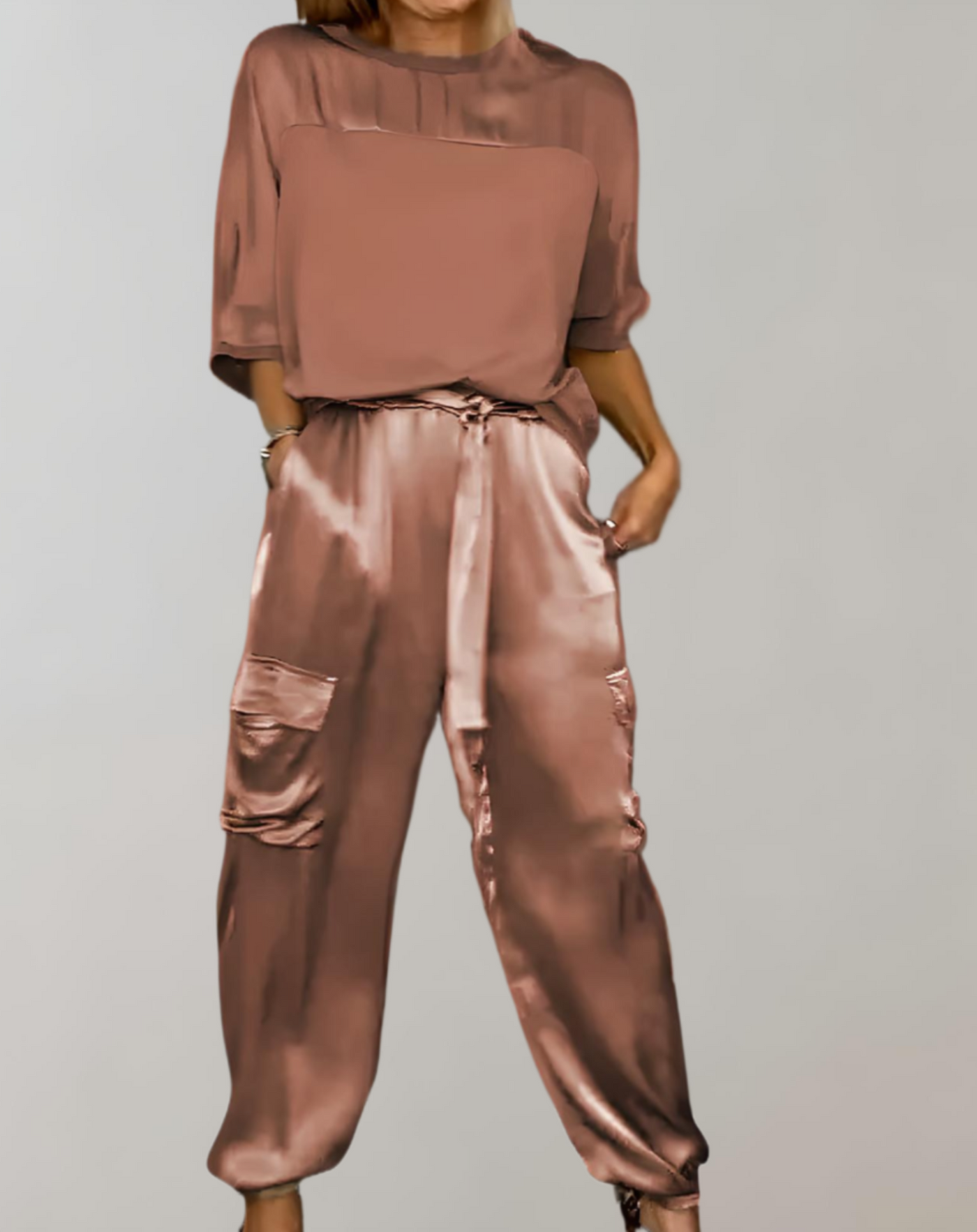 Shirley | Silky Cargo Lounge Set