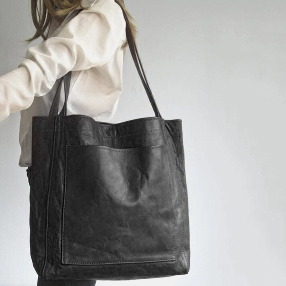 Sara | PU Leather Tote Bag