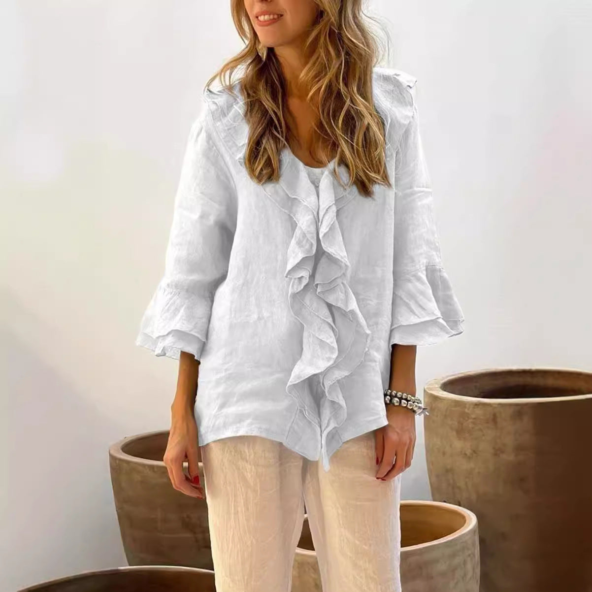 Aubrey | Stylish Ruffled Blouse