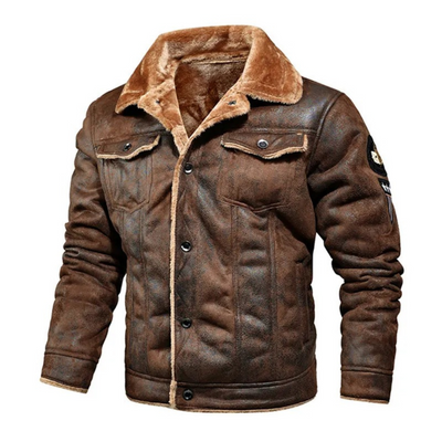 Jesper | PU Leather Aviator Jacket