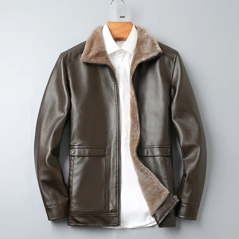 Josh | Comfortable PU Leather Jacket