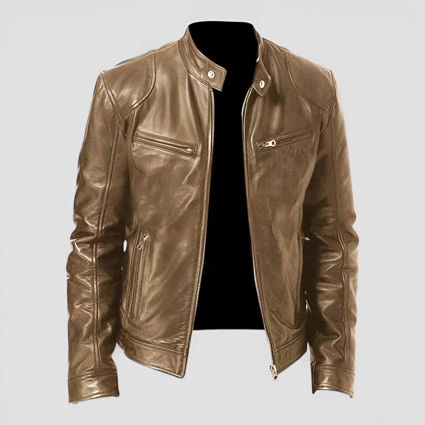 Roger | Comfortable PU Leather Jacket