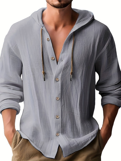 Jerry | Casual Cotton Hooded Shirt