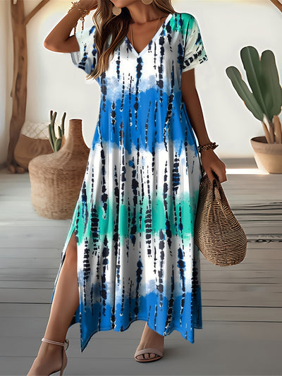 Mabel | Tie Dye Split Dress