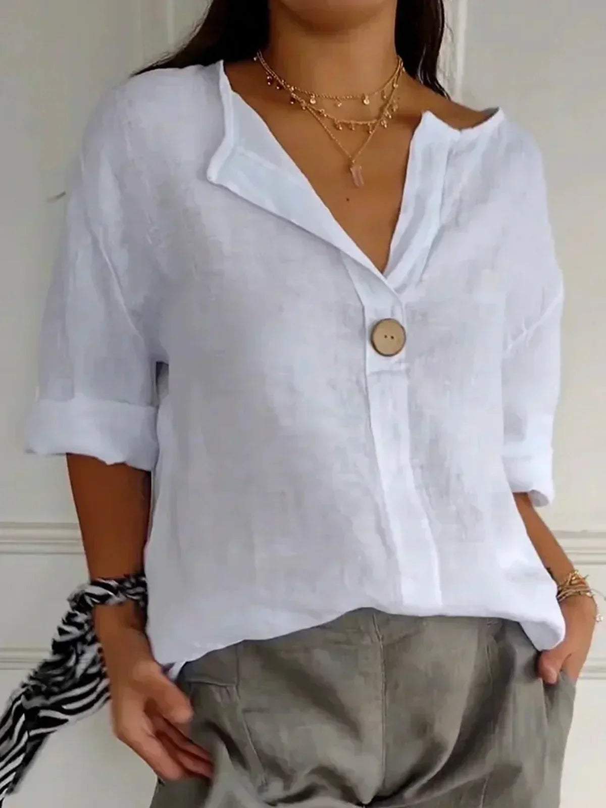 Hailey | Casual V-Neck Blouse