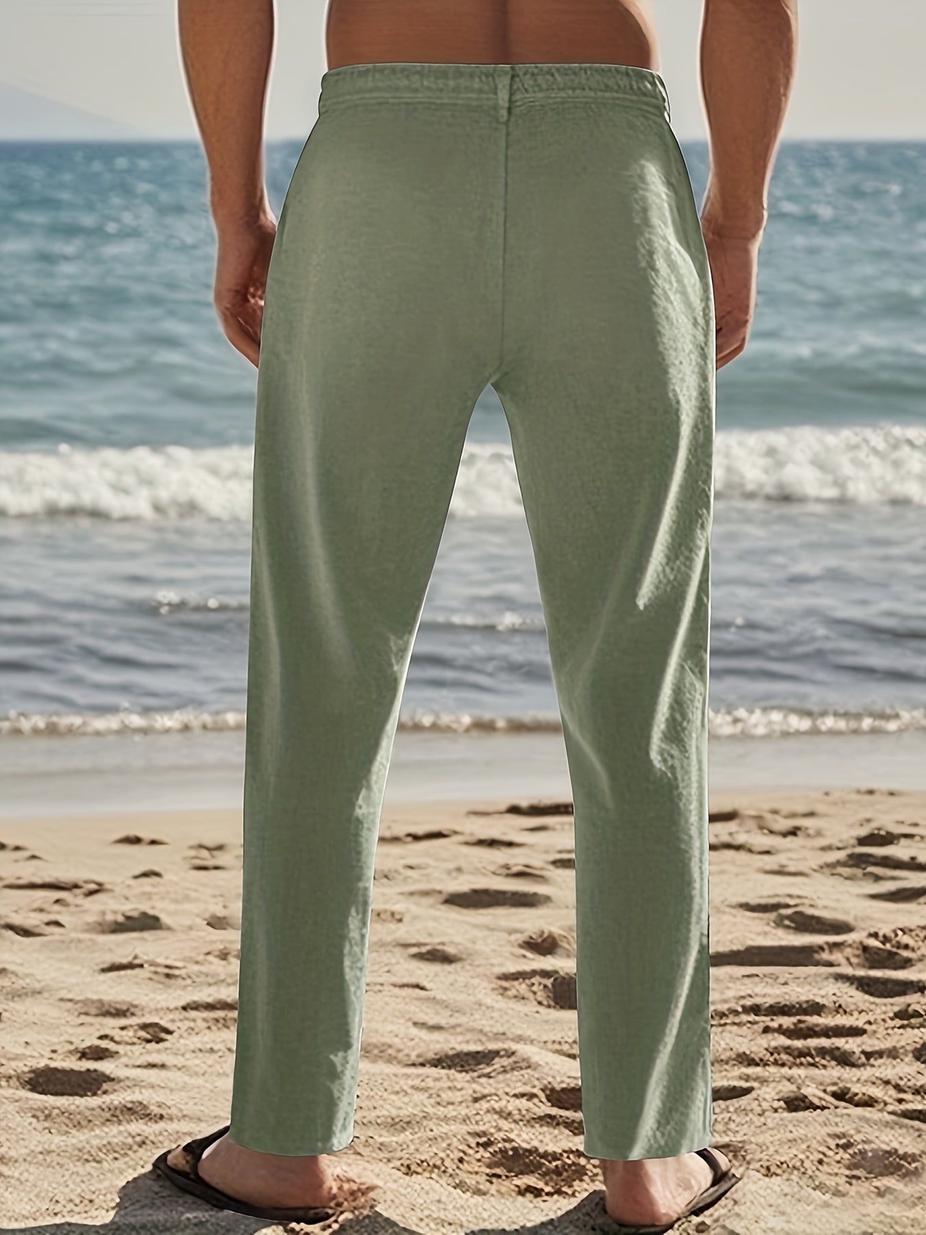 Kevin | Linen Drawstring Pants