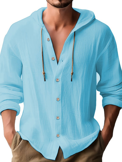 Jerry | Casual Cotton Hooded Shirt