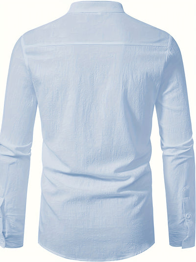 David | Casual Henley Shirt