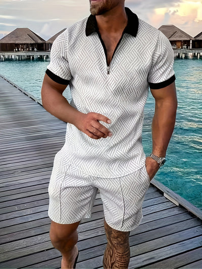 John | Textured Polo Set