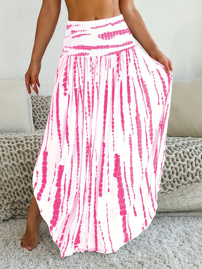 Samantha | Flared Waist Pleated Long Skirt