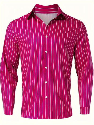 Elijah | Striped Button-Up Shirt