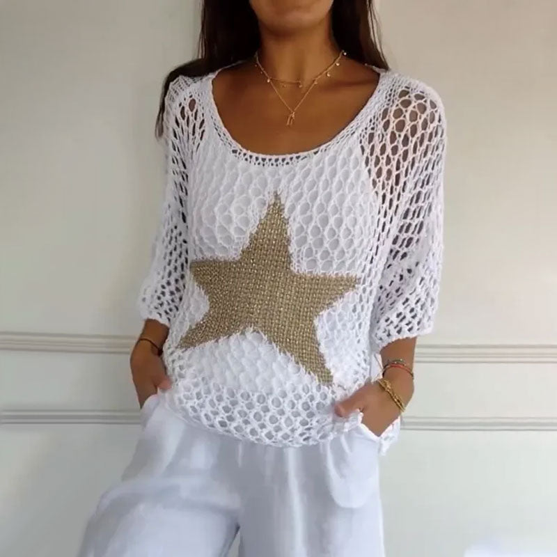 Lauren | Starry Knit Top